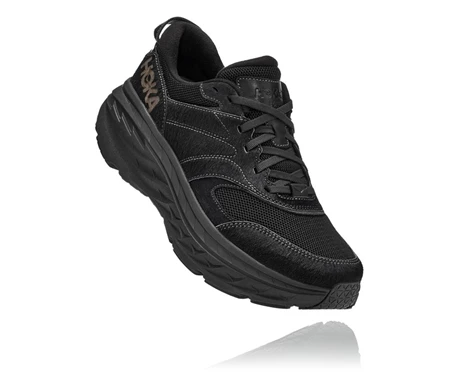 Black Men's HOKA X Eg Bondi L Road Running Shoes | US-EWAQCT