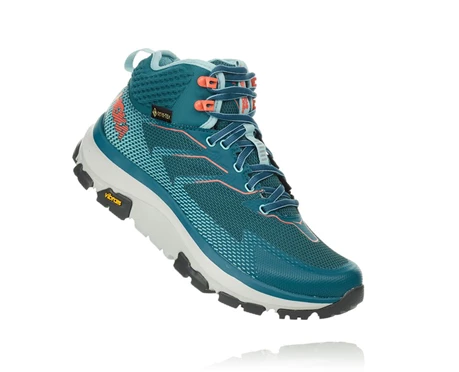 Light Turquoise Women's HOKA Toa Gore-tex Hiking Shoes | US-LJABCE